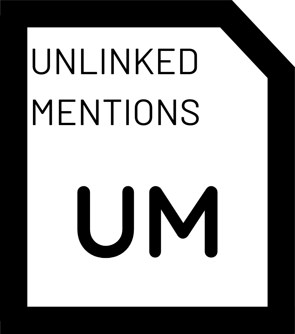 Small white and black badge that says