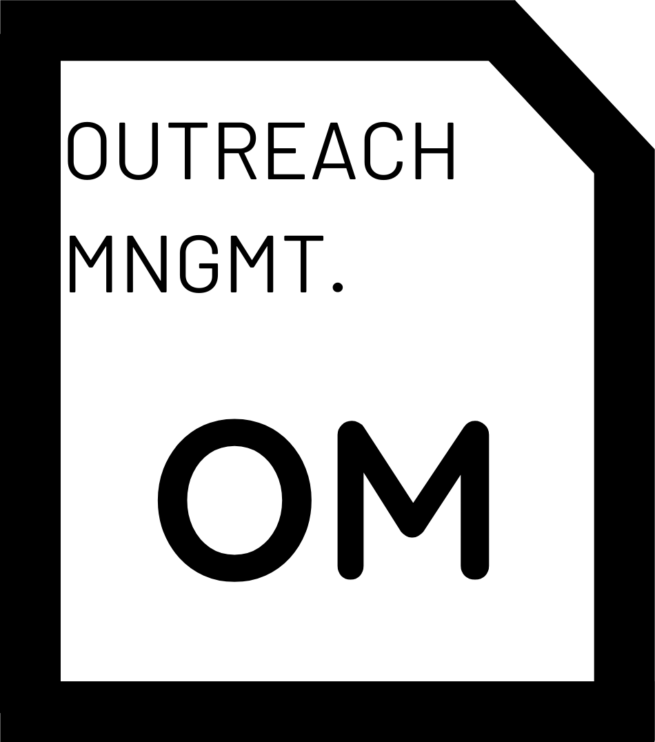 Small white and black badge that says