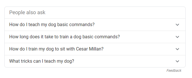 Related questions screenshot
